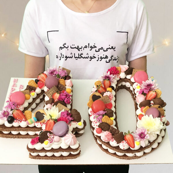 کیک تولد عدد